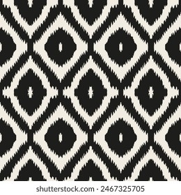 Diamond white black zig zag drawing , Ethnicity botanical fashion colorful drawing beautiful textile ornamental ogee endless ornament seamless trendy endless pattern illustration stripe vector print 