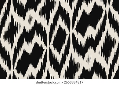 Diamond white black zig zag drawing , Ethnicity botanical fashion colorful drawing beautiful textile ornamental ogee endless ornament seamless trendy endless pattern illustration stripe vector print