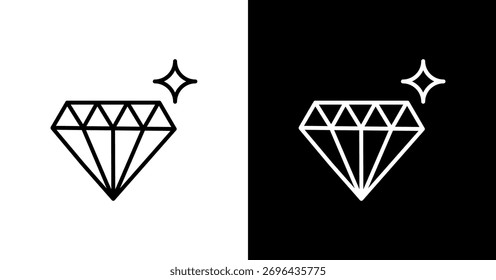 Diamond White Icon Set Design