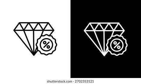 Diamond White Icon Set Design