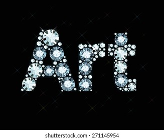 Diamond Word Art 