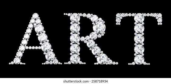 diamond words art
