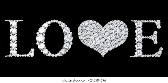  diamond words love 