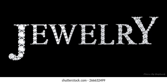 diamond words online.Vector illustration.