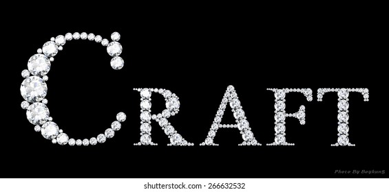 diamond words online.Vector illustration.