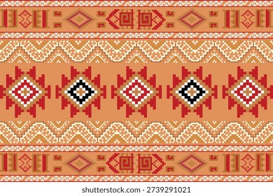 Diamond Zigzag Folk Textile Design patten seamless