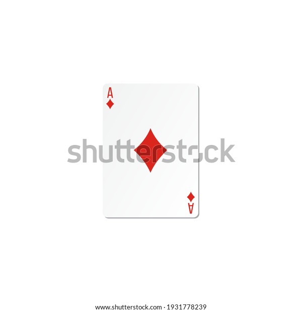 diamonds ace playing card\
design vector