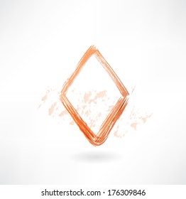 diamonds card grunge icon