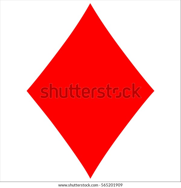 Diamonds Colored Card Suit Icon Vector Stock Vector (Royalty Free ...