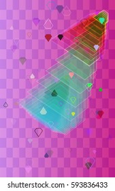 diamonds elements pattern