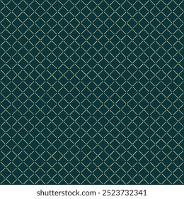 diamonds of hand drawn green stripes. blue repetitive background. vector seamless pattern. folk decorative art. fabric swatch. wrapping paper. geometric texture. design template for textile, linen