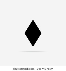 Diamonds icon flat. Vector Diamonds symbol