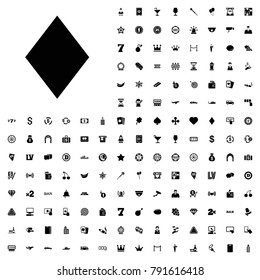 Diamonds icon illustration isolated vector sign symbol. editable casino icons vector set.