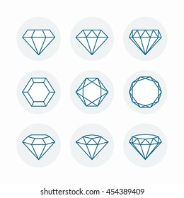 Diamonds icon set