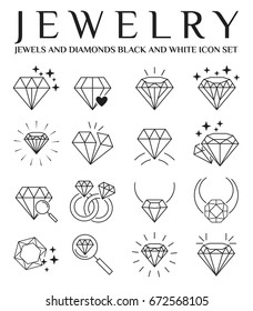 Diamonds icon set