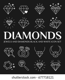 Diamonds icon set