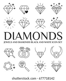 Diamonds icon set