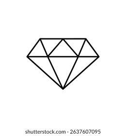 Diamonds icon set, Gemstone diamond collection