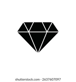 Diamonds icon set, Gemstone diamond collection