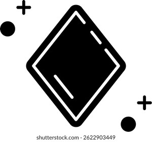 Diseño de icono de Vector de línea de diamantes
