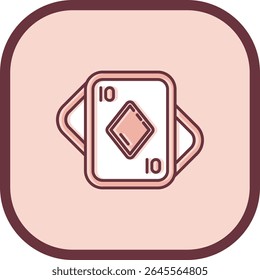 Diseño de icono de Vector de línea de diamantes