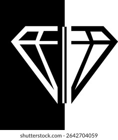 diamonds logo design vector file abstract
