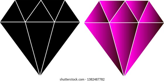Diamonds logo vector icon illustration design