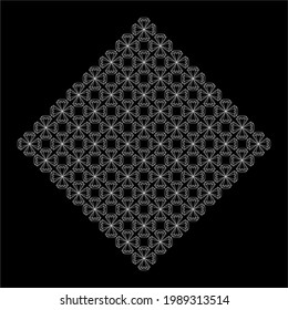Diamonds Motifs Pattern. Decoration for Interior, Exterior, Carpet, Textile, Garment, Cloth, Silk, Tile, Plastic, Paper, Wrapping, Wallpaper, Pillow, Sofa, Background, Ect. Vector Illustration