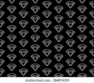 diamonds pattern black and white