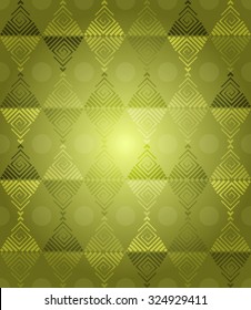Diamonds Pattern Fantasy, Green design