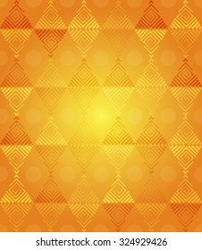 Diamonds Pattern Fantasy, Orange design