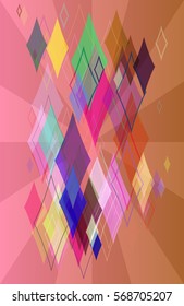 diamonds pattern template