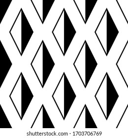 Diamonds, rhombuses, lozenges, tiles seamless pattern. Tribal wallpaper. Geometric image. Ethnic ornate. Folk ornament. Geometrical background. Retro motif. Ethnical textile print. Abstract vector