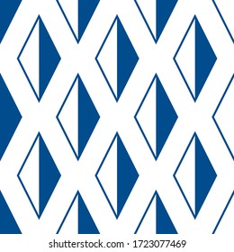 Diamonds, rhombuses, lozenges, tiles seamless pattern. Ethnic ornate. Folk ornament. Geometric image. Tribal wallpaper. Geometrical background. Retro motif. Ethnical textile print. Abstract vector