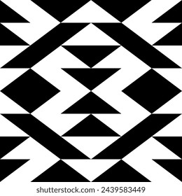 Diamonds, rhombuses, lozenges, tiles, triangles, arrows seamless pattern. Ethnic ornate. Folk ornament. Geometric image. Tribal wallpaper. Geometrical background. Retro motif. Ethnical textile print