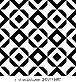 Diamonds, rhombuses, polygons seamless pattern. Ethnic ornate. Geometric image. Tribal wallpaper. Folk ornament. Retro motif backdrop. Geometrical background. Ethnical textile print. Abstract vector