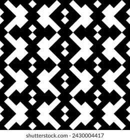 Diamonds, rhombuses, tiles, checks, figures seamless pattern. Folk ornament. Ethnic ornate. Geometric image. Tribal wallpaper. Retro motif. Geometrical background. Ethnical textile print. Abstract