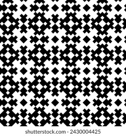 Diamonds, rhombuses, tiles, checks, figures seamless pattern. Ethnic ornate. Folk ornament. Geometric image. Tribal wallpaper. Geometrical background. Retro motif. Ethnical textile print. Abstract.