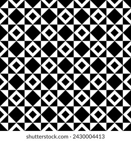Diamonds, rhombuses, triangles seamless pattern. Folk ornament. Ethnic ornate. Geometric image. Tribal wallpaper. Geometrical background. Retro motif backdrop. Ethnical textile print. Abstract vector