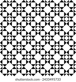 Diamonds, rhombuses, triangles, squares seamless pattern. Folk ornament. Geometric image. Ethnic ornate. Tribal wallpaper. Geometrical background. Retro motif. Ethnical textile print. Abstract vector.
