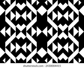 Diamonds, rhombuses, triangles, tiles, checks, chevrons seamless pattern. Ethnic ornate. Tribal wallpaper. Geometric image. Ethnical print. Folk ornament. Geometrical background. Retro motif. Vector.