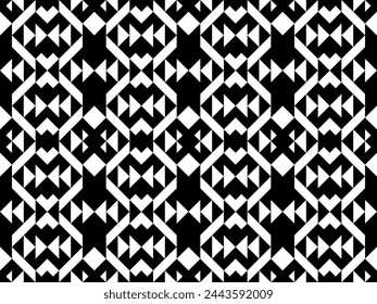 Diamonds, rhombuses, triangles, tiles, checks, chevrons seamless pattern. Ethnic ornate. Tribal wallpaper. Geometric image. Ethnical print. Folk ornament. Geometrical background. Retro motif. Vector