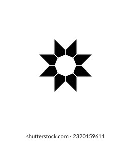 Diamonds, ribbon geometric symbol simple logo vector