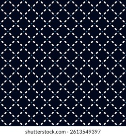 Diamonds seamless pattern classic blue white background geometric motif. Modern geometrical grunge texture fabric design textile swatch ladies dress, men's shirt, scarf all over print block.