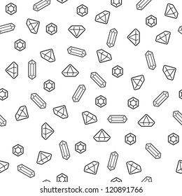 Diamonds seamless pattern (vector version)