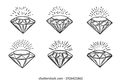 Dessin Diamant Stock Vectors Images Vector Art Shutterstock