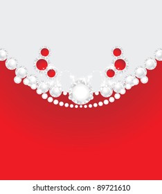 Diamonds and stresses. Decorative background for jewelry design. Vector