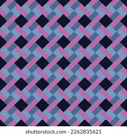 Diamonds and stripes seamless pattern. Motif for surface design, for wallpapers, pattern fills, web page backgrounds, surface textures. 