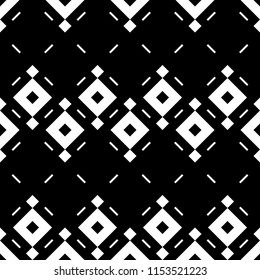 Diamonds, strokes. Rhombuses, hatches ornament. Geometric figures background. Ethnic, tribal motif. Digital paper, textile print, surface texture, web design, abstract. Seamless backdrop. Vector art.
