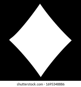 Diamonds Suit. Casino icon. Vector illustration